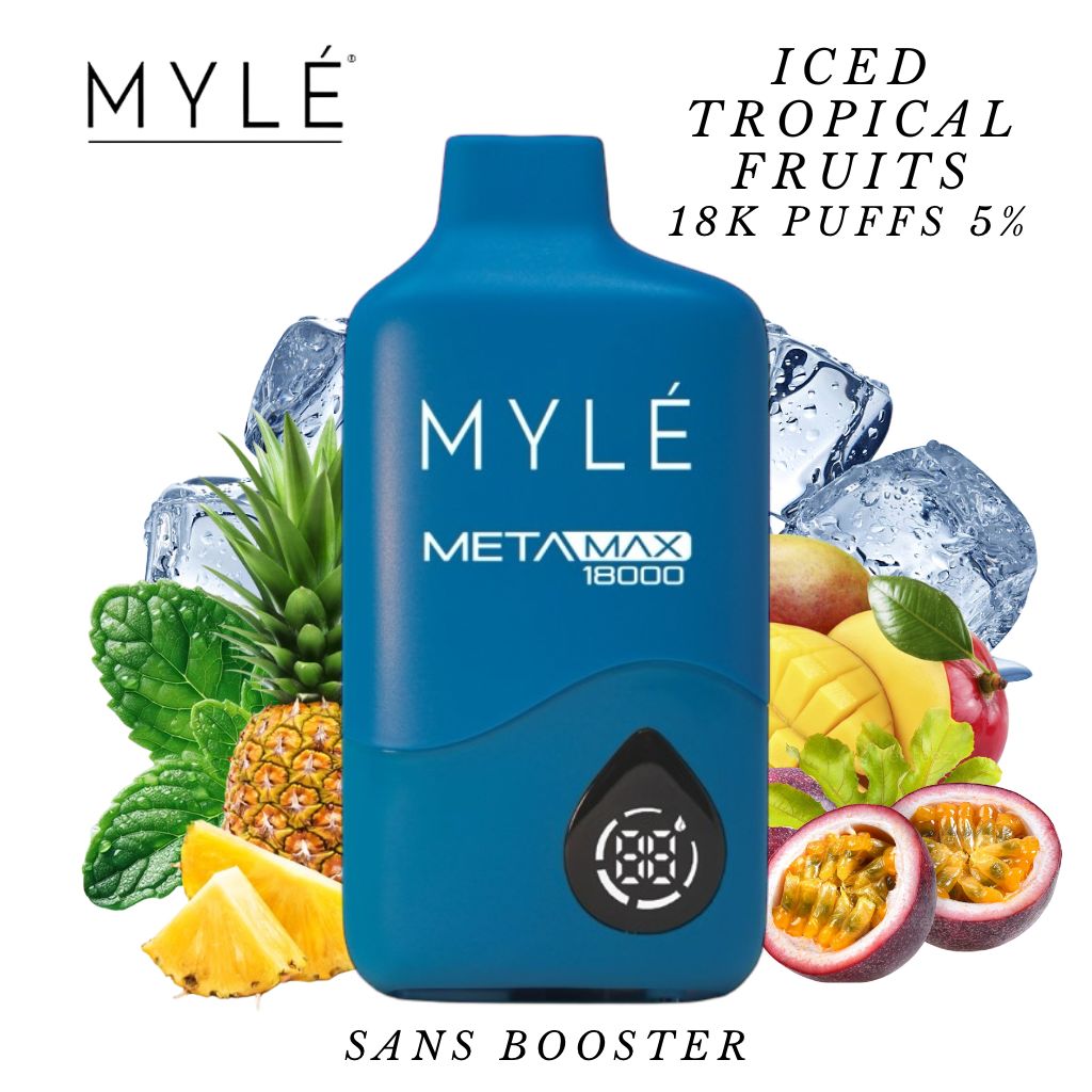 Myl Meta Max Iced Tropical 18K Puffs 5% Myl Maroc Myl Meta Max Iced Tropical 18K Puffs 5% Myl Maroc