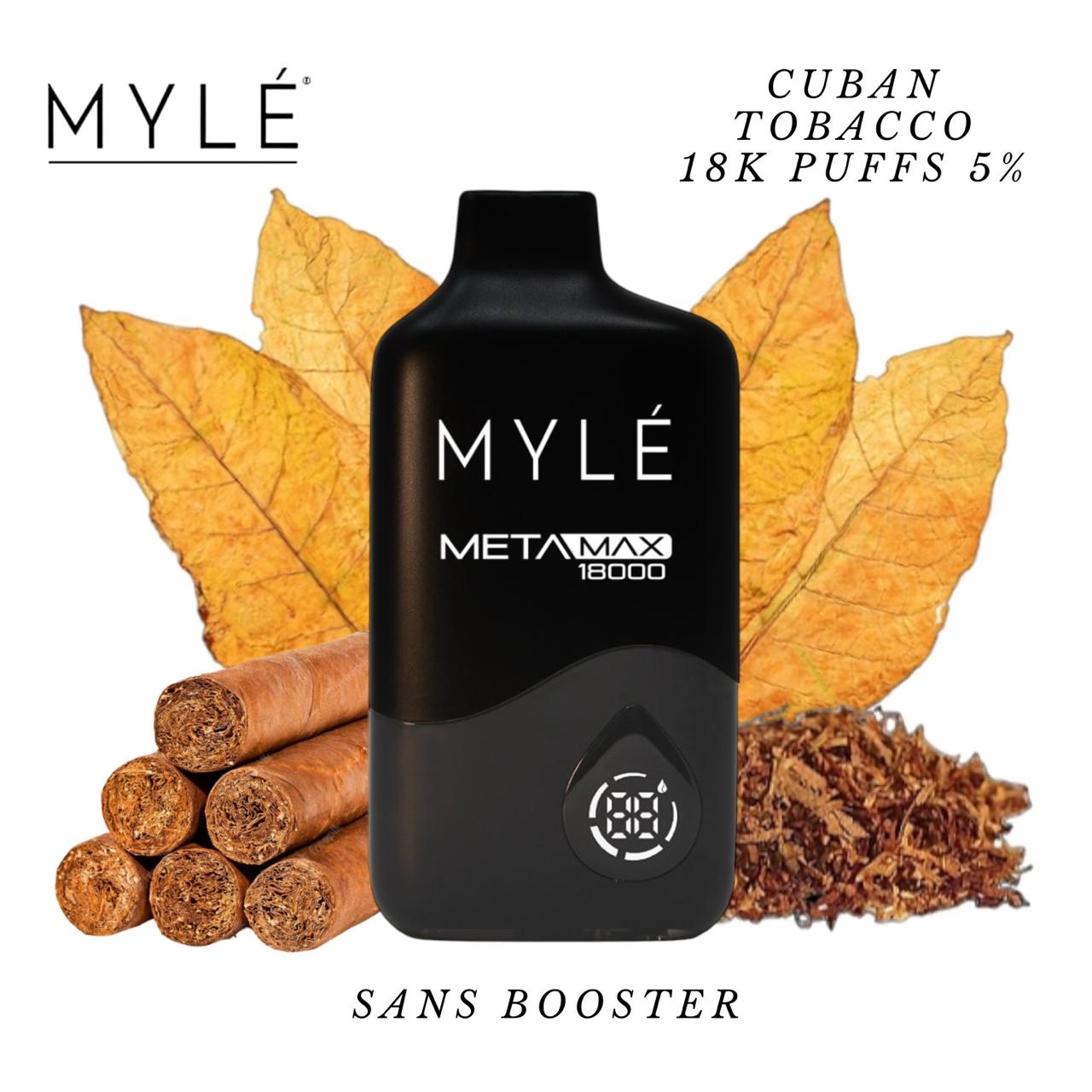 Mylé Meta Max Cuban Tobacco 18K Puffs 5%