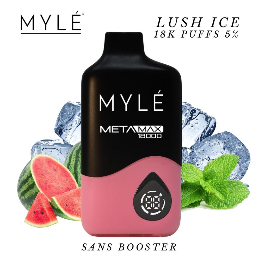 Mylé Meta Max Lush Ice 18K Puffs 5% – Mylé Maroc