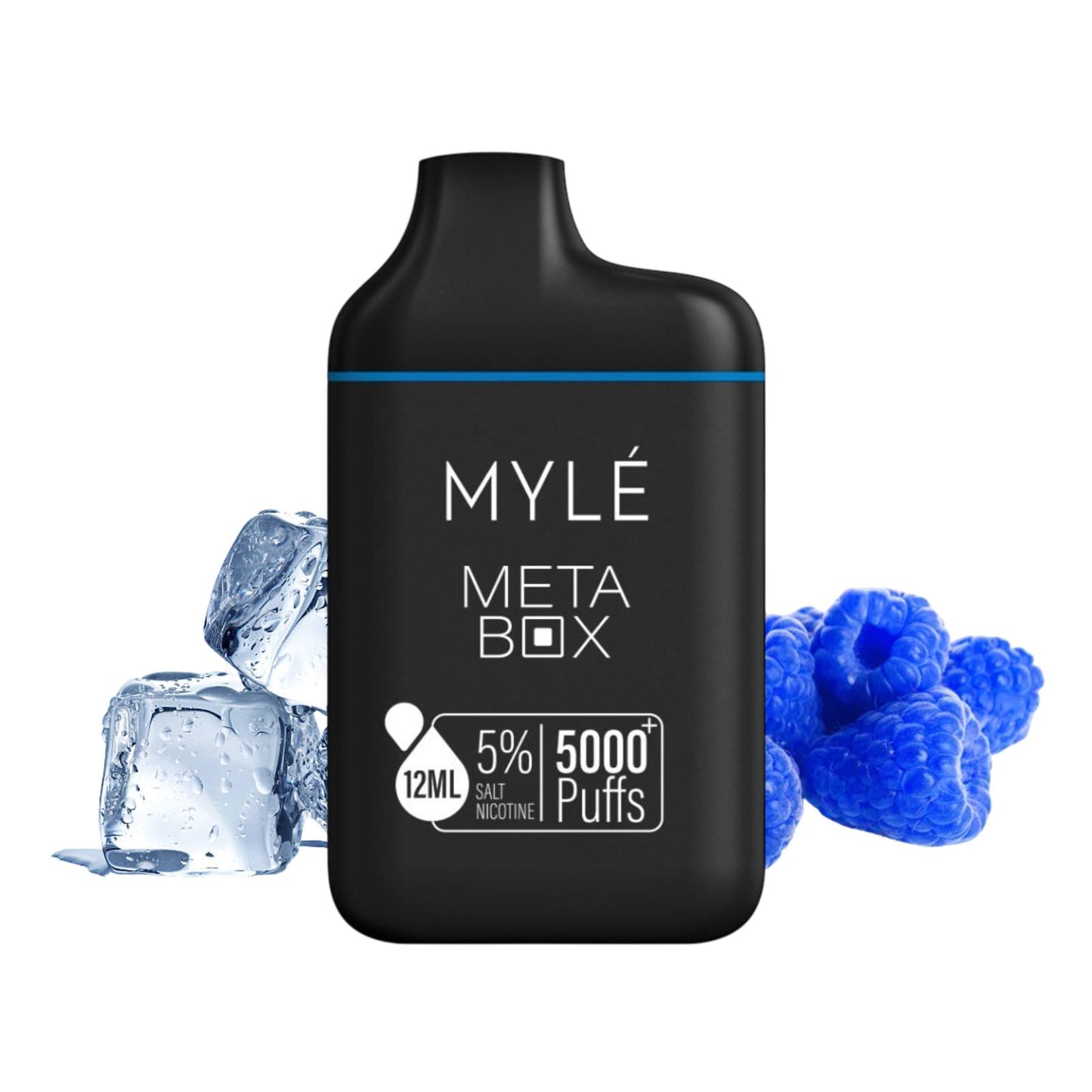 Mylé Meta Box Iced Blue razz 5000 Puff 5%