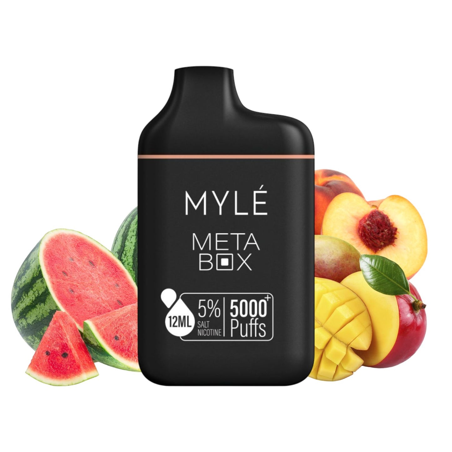 Mylé Meta Box Peach Mango Watermelon 5000 Puff 5%