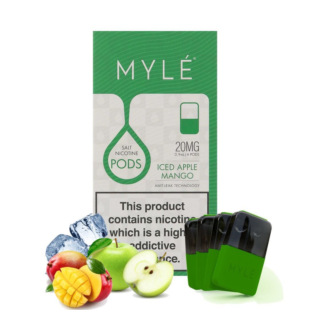 Mylé V4 Pod Iced Apple Mango 4 X 0.9ml Pods