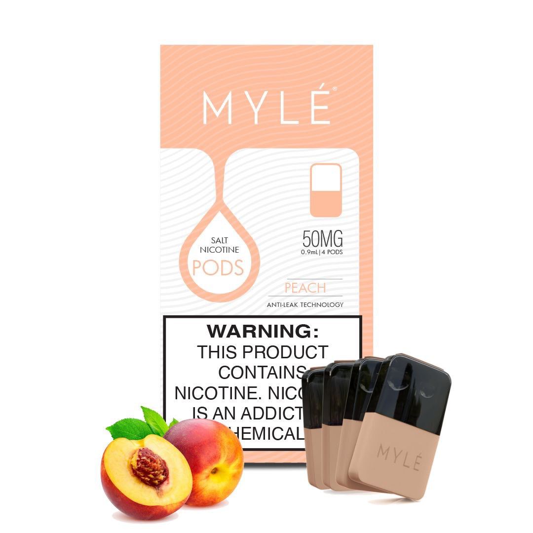 Mylé V4 Pod Peach 4 X 0.9ml Pods