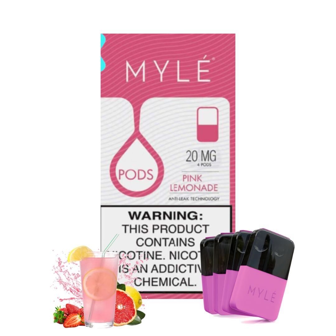 Mylé V4 Pod Pink Lemonade 4 X 0.9ml Pods