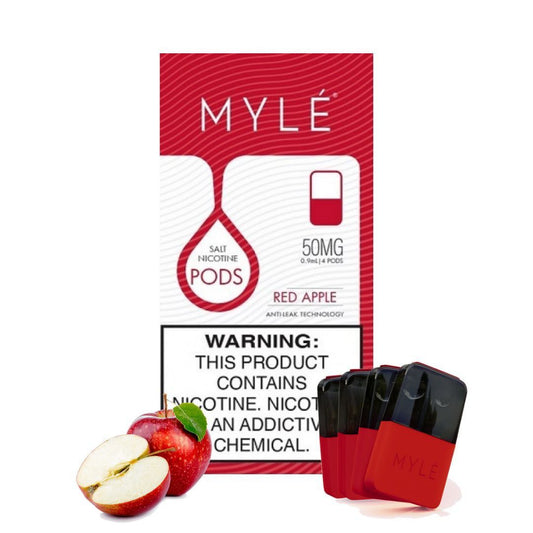 Mylé V4 Pod Red Apple 4 X 0.9ml Pods